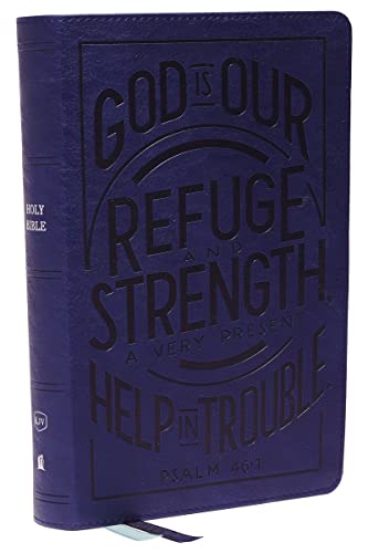 KJV, Personal Size Reference Bible, Verse Art Cover Collection (Thumb Indexed, #7283BLI - Blue Leathersoft)