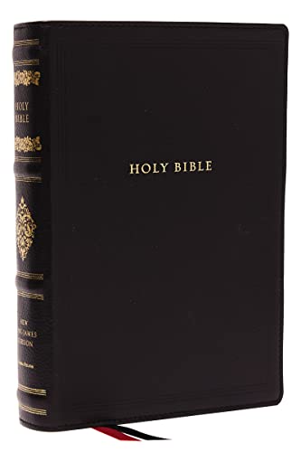 NKJV, Wide-Margin Reference Bible, Sovereign Collection (#9866BK - Black Genuine Leather)