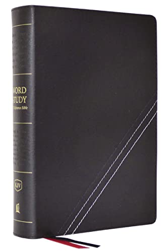 KJV, Word Study Reference Bible (Thumb-Indexed, #8915BK - Black Bonded Leather)