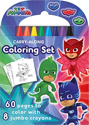 Carry-Along Coloring Set with Crayons (PJ Masks)