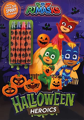 Halloween Heroics Coloring Books With Crayons (PJ Masks)