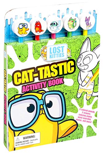 Cat-Tastic Activity Book with Pencil Toppers (Hasbro Lost Kitties)