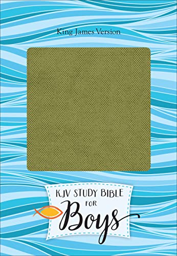 KJV, Study Bible for Boys (Olive/Brown, Leathertouch)