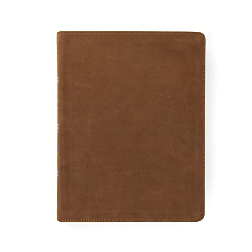 CSB Men of Character Bible (Brown Genuine Leather)