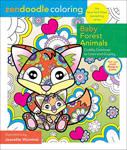 Baby Forest Animals Zendoodle Coloring