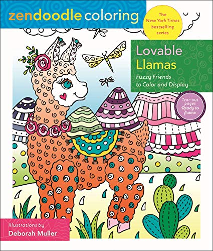 Lovable Llamas: Fuzzy Friends to Color and Display (Zendoodle Coloring)
