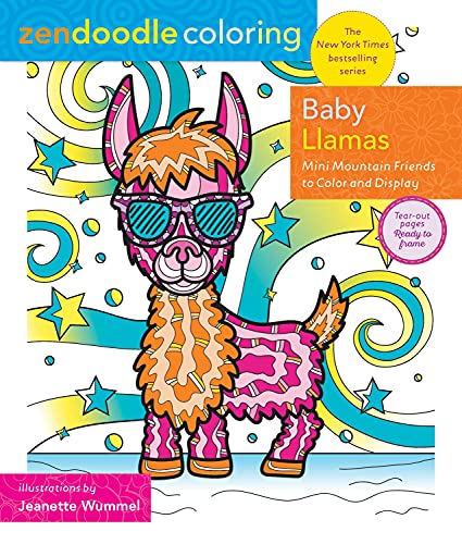 Baby Llamas: Mini Mountain Friends to Color and Display (Zendoodle Coloring)