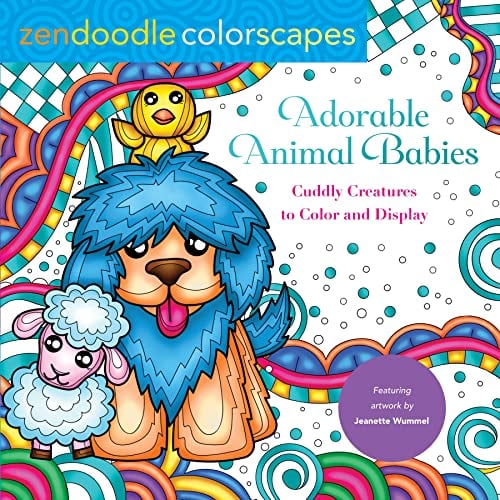 Adorable Animal Babies (Zendoodle Colorscapes)