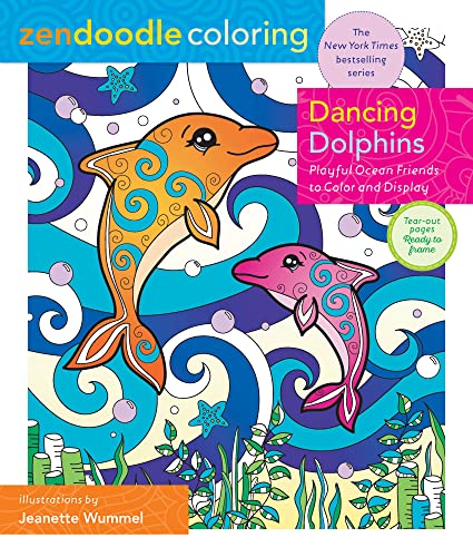 Dancing Dolphins (Zendoodle Coloring)