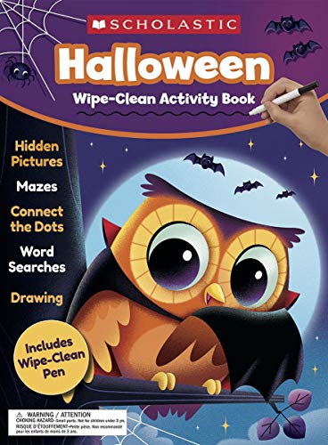 Halloween Wipe-Clean Activity Book (Ages 4+)