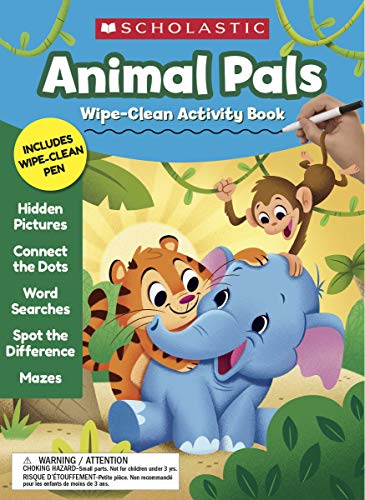 Animal Pals Wipe-Clean Activity Book (Ages 4+)