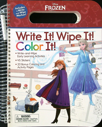 Write It! Wipe It! Color It! Activity Book (Disney Frozen)