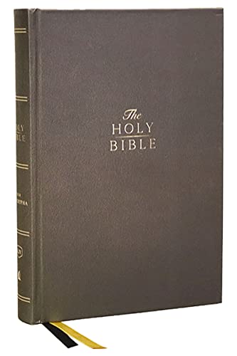 KJV, Center-Column Reference Bible With Apocrypha (#9742 - Black Hardcover)