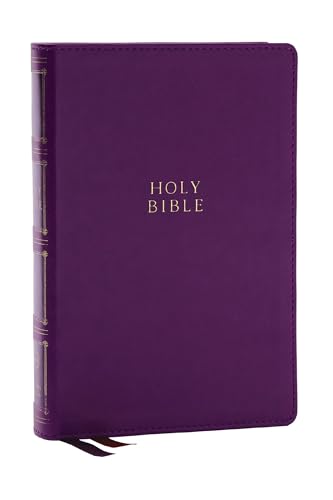 KJV Compact Center-Column Reference Bible (#8573 - Purple Leathersoft)