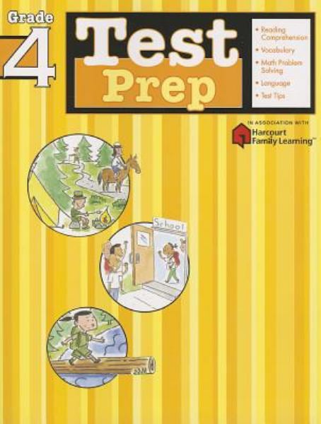 Test Prep: Grade 4 (Flash Kids Harcourt Family Learning)