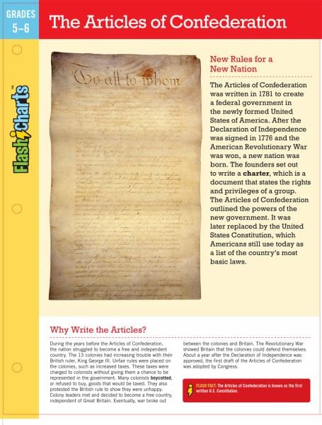 The Articles of Confederation (FlashCharts, Grades 5-6)