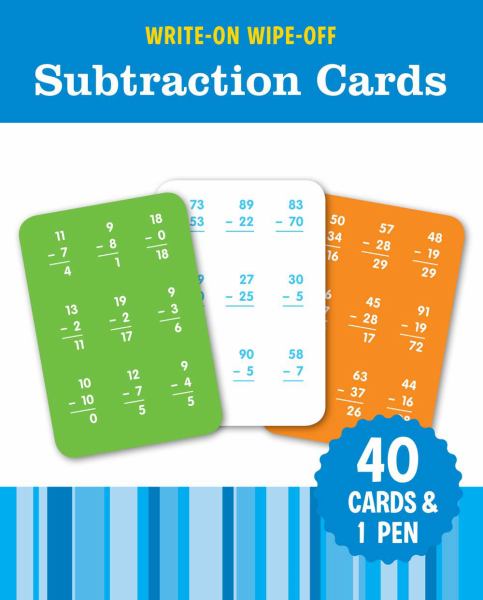 Subtraction Cards (Write-On Wipe-Off, FlashKids)