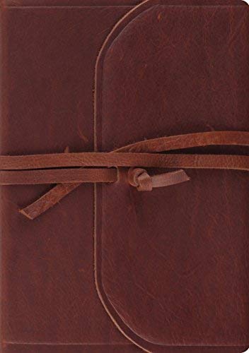 ESV Journaling Bible, Interleaved Edition (Brown Natural Leather, Flap with Strap)