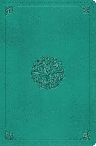 ESV Compact Bible (TruTone Turquoise, Emblem Design)