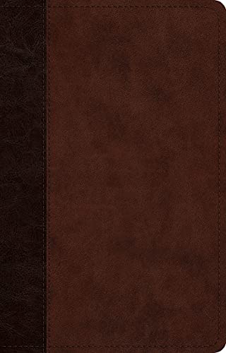 ESV Large Print Thinline Reference Bible (TruTone, Brown/Walnut, Timeless Design)