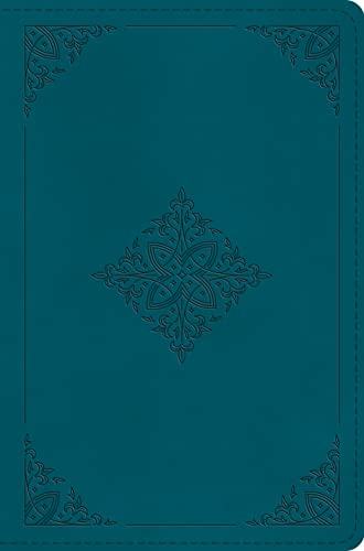ESV, Compact Bible (TruTone, Deep Teal, Fleur-de-lis Design, Leathersoft)