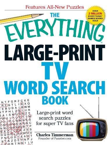 Large-Print TV Word Search Book (The Everything)