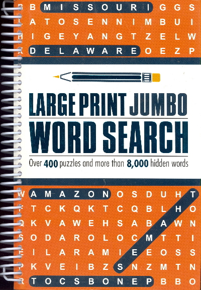 Large Print Jumbo Word Search