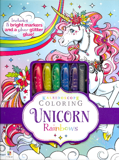 Unicorn Rainbows (Kaleidoscope Coloring)