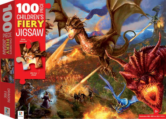 Dragon Fire: 100 Piece Children's Fiery Jigsaw Puzzle