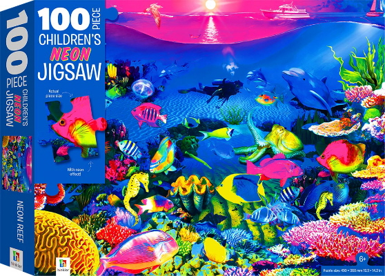 Reef: 100 Piece Neon Jigsaw Puzzle