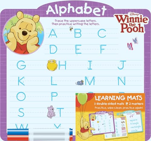 Disney Winnie the Pooh: Learning Mats (Alphabet/Numbers/Shapes)