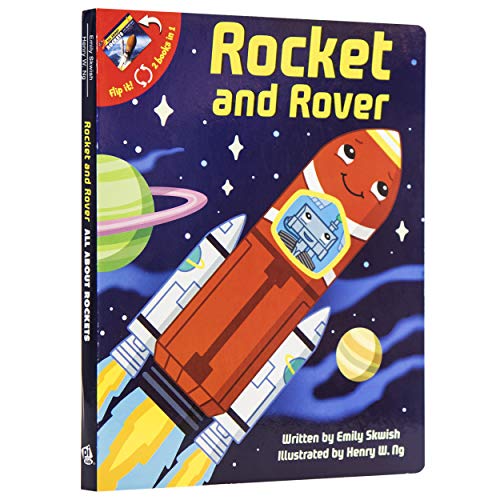 Rocket and Rover and All About Rockets 2-in-1 Board Book