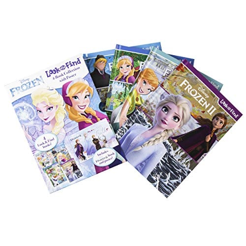 Disney Frozen and Frozen 2 Look and Find Activity Book Collection with Poster
