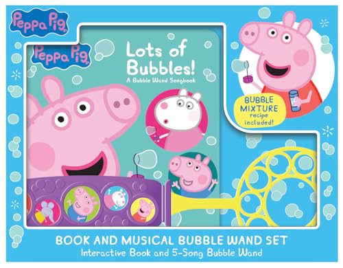 Peppa Pig Book and Musical Bubble Wand Set