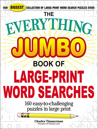 Jumbo Book of Large-Print Word Searches (The Everything)