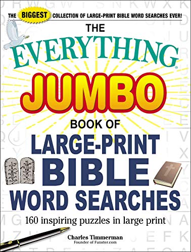 Jumbo Book of Large-Print Bible Word Searches (The Everything)