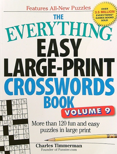 The Everything Easy Large-Print Crosswords Book, (Volume 9)