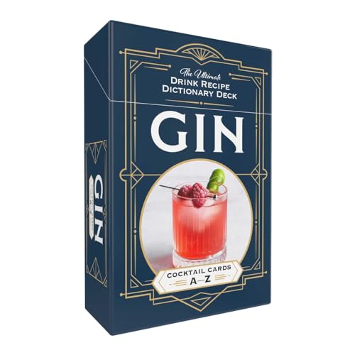 Gin Cocktail Cards A–Z: The Ultimate Drink Recipe Dictionary Deck (Cocktail Recipe Deck)