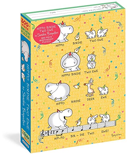 Hippo Birdie Two Ewe Birthday Puzzle: 300 Piece Jigsaw Puzzle (Workman Puzzles)