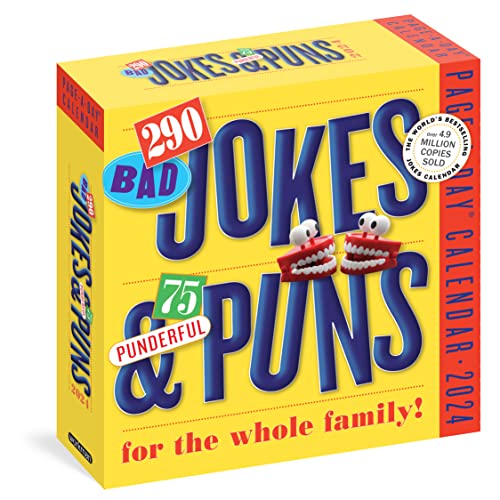 290 Bad Jokes & 75 Punderful Puns for the Whole Family Page-A-Day Calendar 2024
