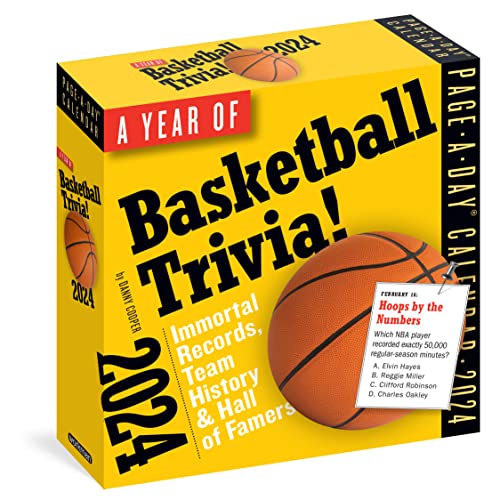A Year of Basketball Trivia! Page-A-Day Calendar 2024: Immortal Records, Team History & Hall of Famers