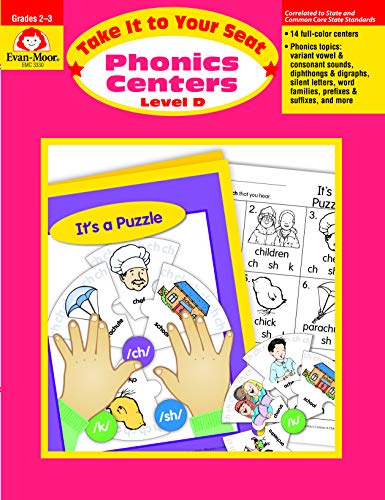Phonics Centers Level D (Take It to Your Seat, Grade 2-3)