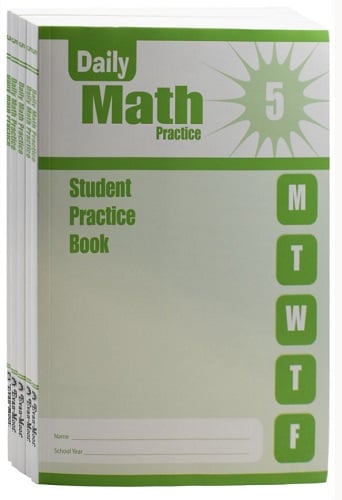 Daily Math Practice: Student Practice Books (Grade 5, Pack of 5)