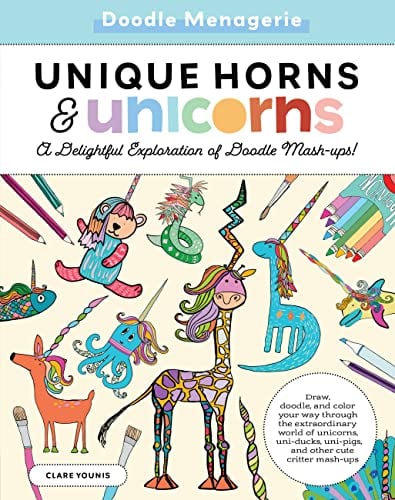 Unique Horns and Unicorns (Create & Color)
