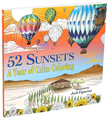 52 Sunsets: A Year of Calm Coloring