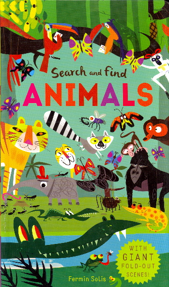 Animals Search and Find with Giant Fold-Out Scenes!