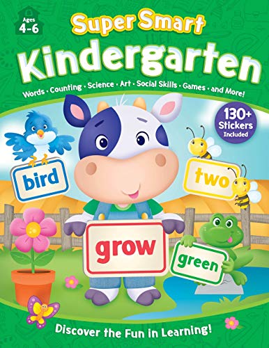 Kindergarten Workbook with Stickers (Super Smart, Ages 4-6)