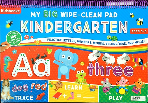 Kindergarten: My Big Wipe-Clean Pad (Ages 5-6)