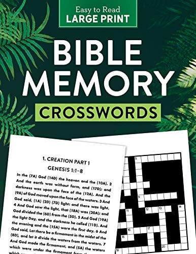 Bible Memory Crosswords Large Print
