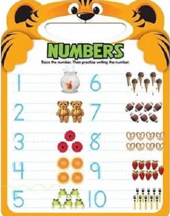 1-15 Numbers Write-And-Erase Board (Active Minds)